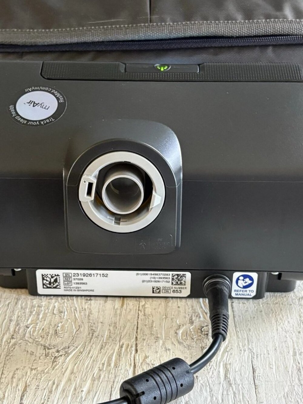 ResMedAir Sense 10 C Pap Machine with Grey Padded Carrying Case Only Used 24 Hr - Picture 12 of 16